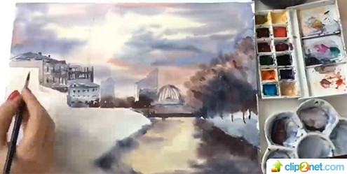 [Елена Обабкова] Акварельный скетчинг. Вид Екатери_0.jpg